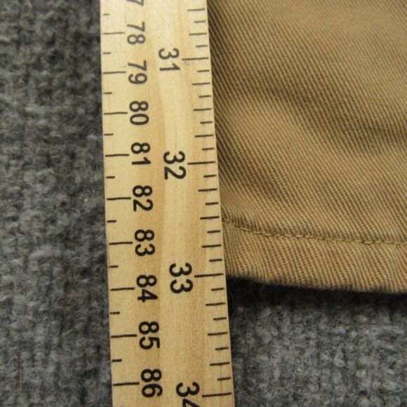 LL Bean Jeans Mens 40x33 Flannel Lined‎ Tan Workwear Winter Warm Outdoors - Picture 10 of 12